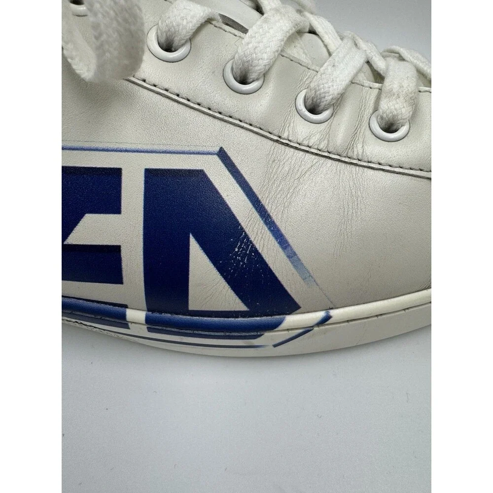Gucci Ace “Loved” Leather Sneakers White Size 12 EU, 12.5 US Model 548758